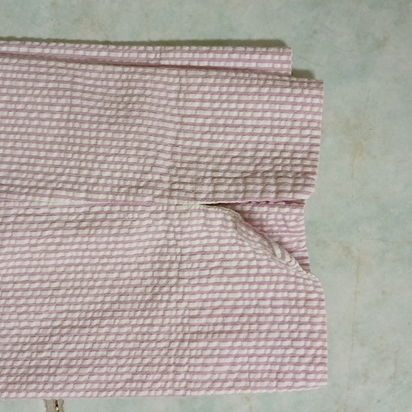 Kasper pink and white seersucker pants size 6 - Picture 5 of 6